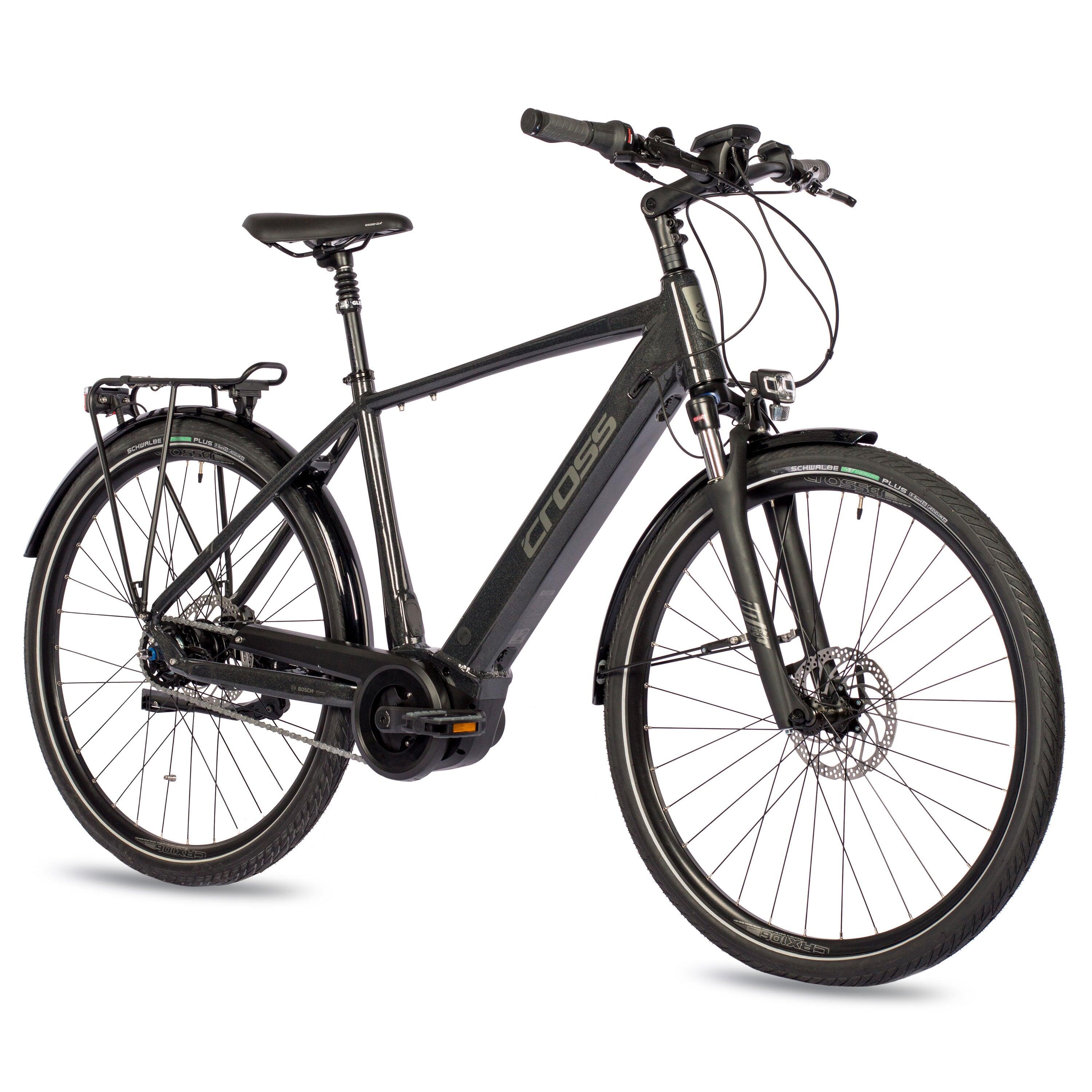 28" E-Bike Uomo Bicicletta Elettrica Trekking NOVA CITY BOSCH PERFORMANCE LINE 3/4