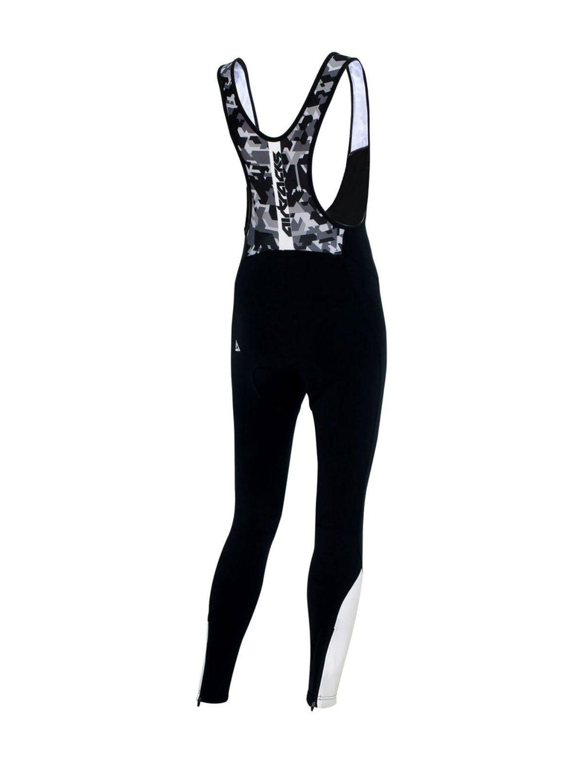 Herren Winter Fahrradhose Lang mit Trägern Pro Team - Fleece Thermalradhose 4/4