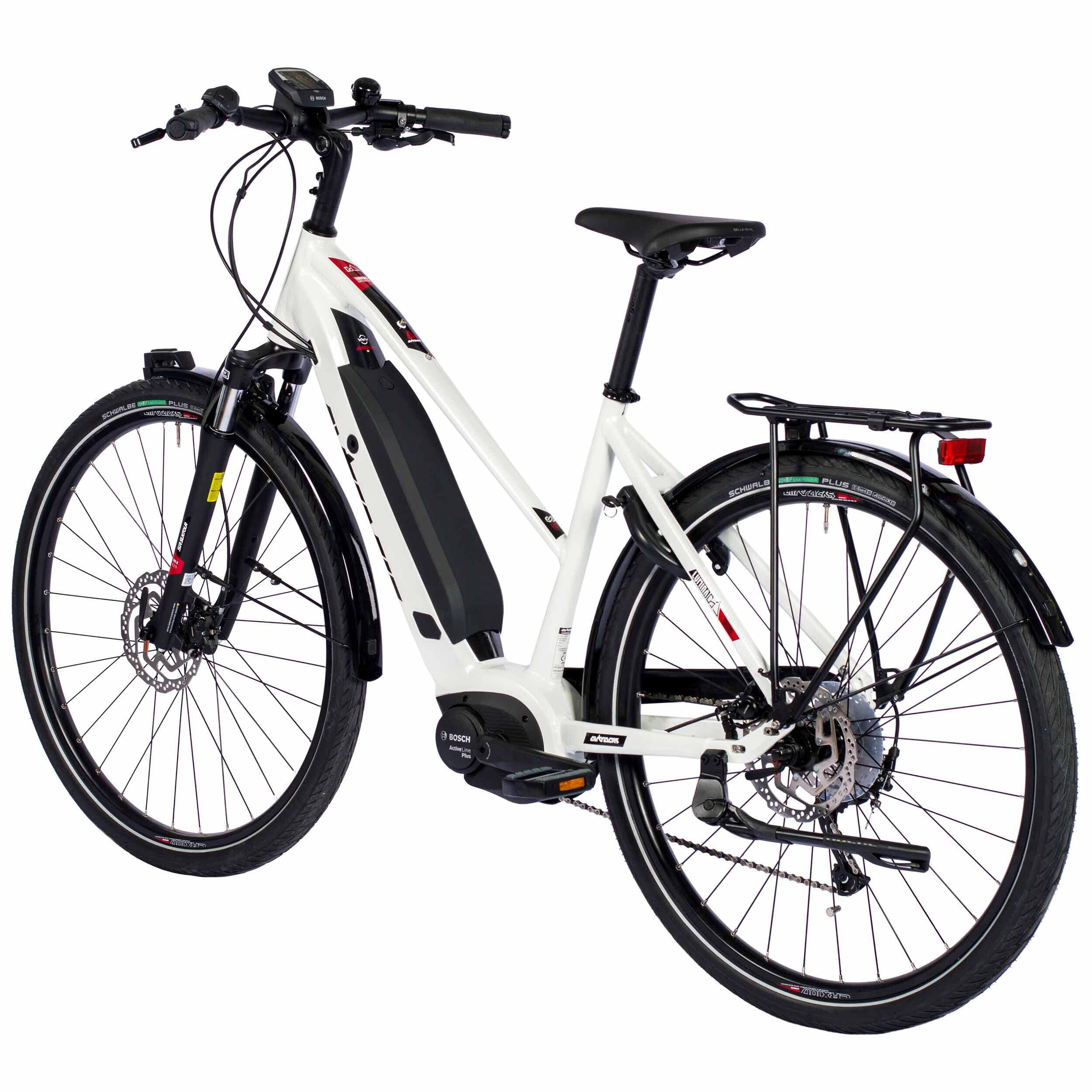 28" DONNE E-BIKE TREKKING BICICLETTA LUMINA BOSCH ACTIVE PLUS LINE 500 WH 9S 3/4