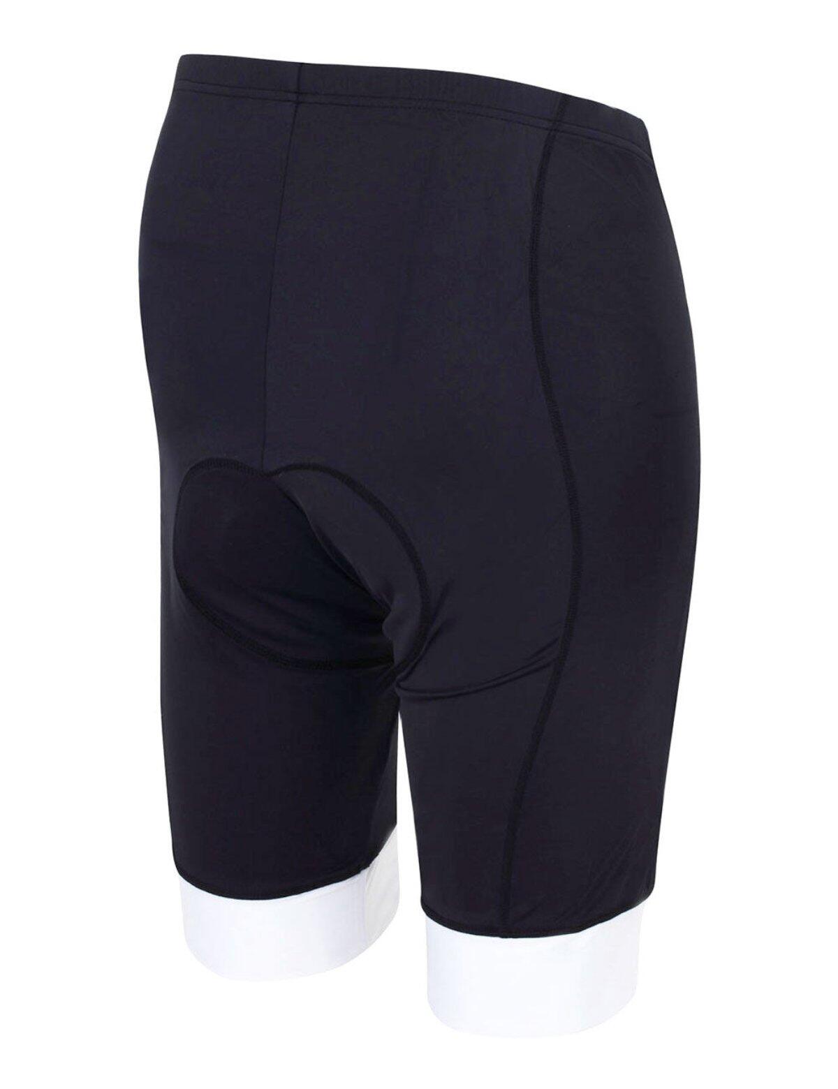 Herren Fahrradhose Kurz Radhose Comfort Line Schwarz Weiß 4/4