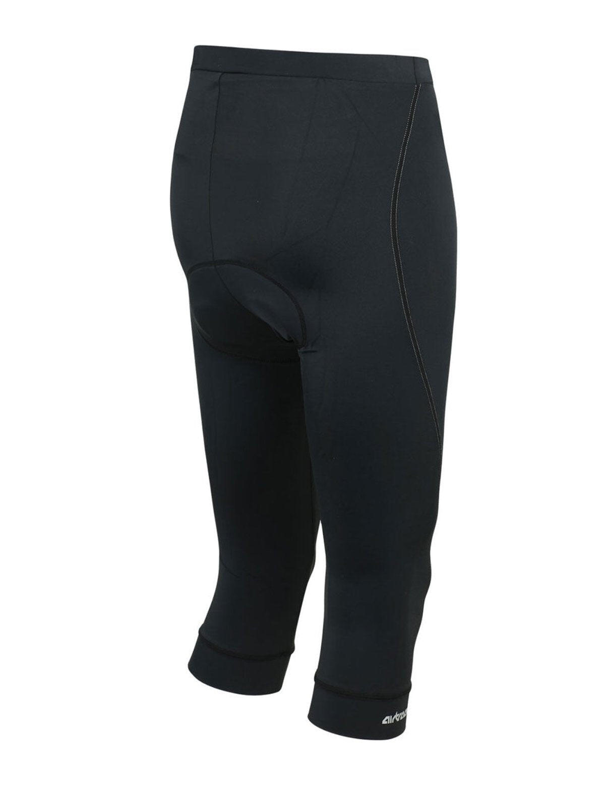 Damen Fahrradhose 3/4 Lang Radhose Comfort Line Schwarz 2/4