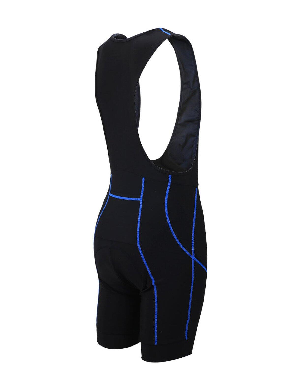 Herren Fahrradhose Kurt Radhose mit Trägern Trägerhose Kurz Pro Schwarz Blau 2/4