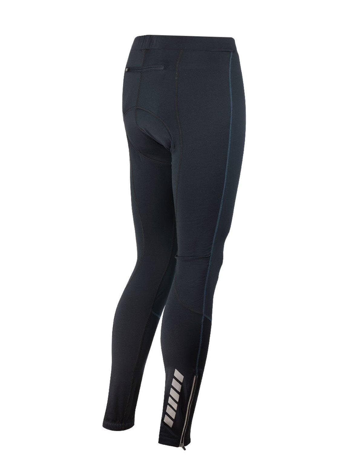 Herren Thermo Fahrradhose Lang Pro Schwarz-Blau 2/4