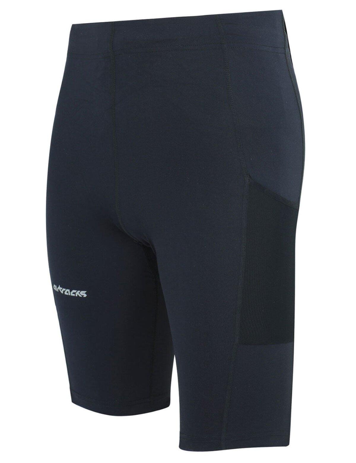 Herren Laufhose Tight Kurz Pro Team Schwarz 2/4