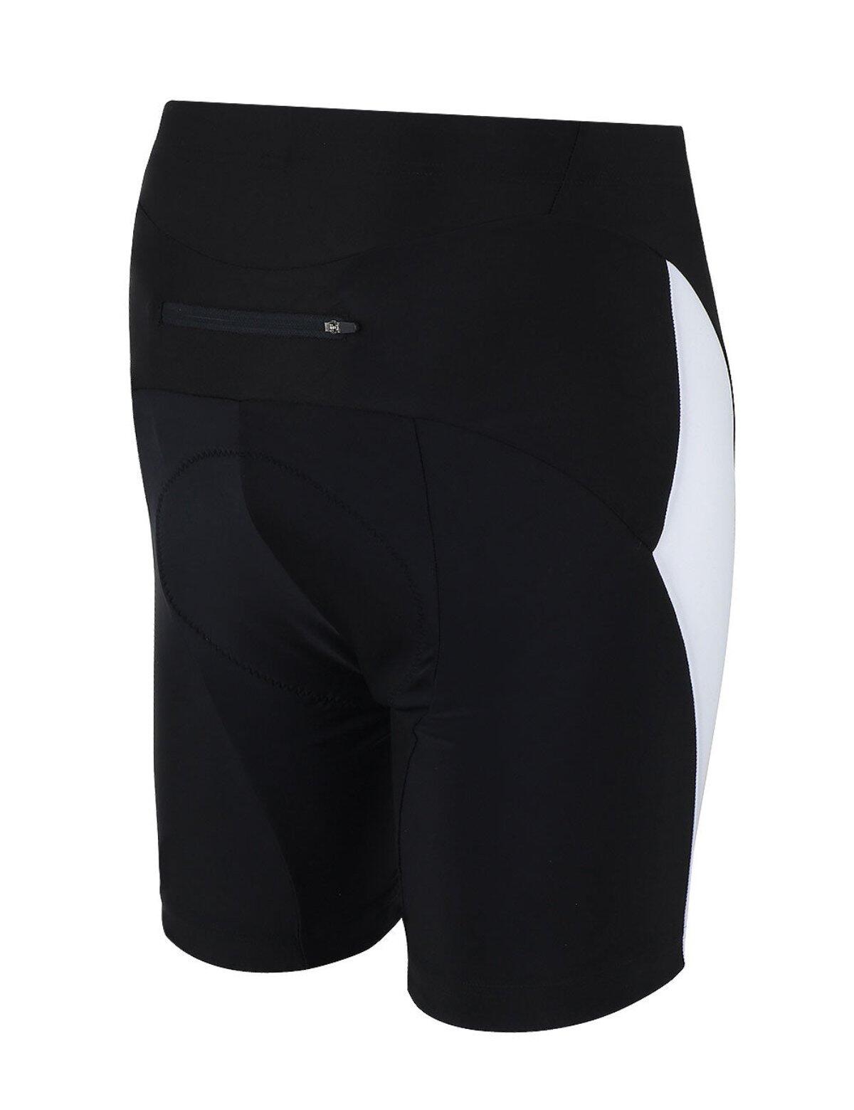 Herren Fahrradhose Kurz Pro T Schwarz Weiss 2/4