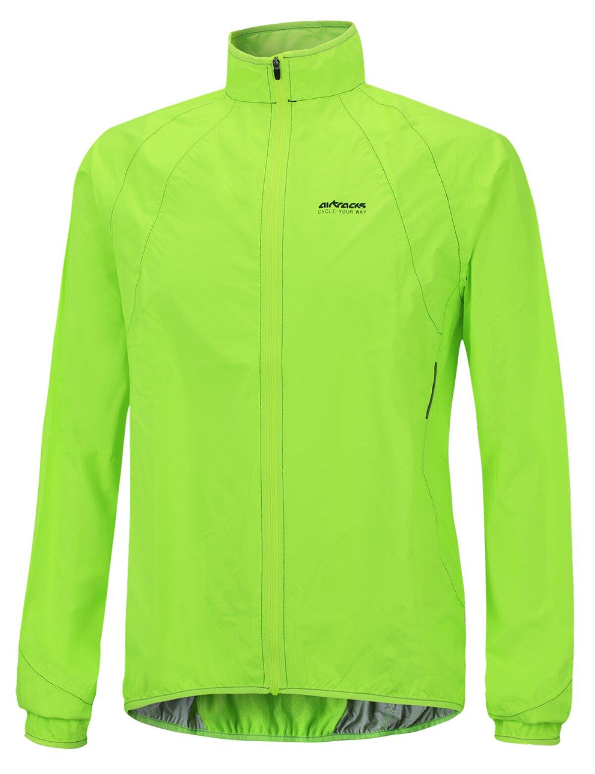 Herren Regenjacke - Fahrradjacke Comfort Line Neon 2/4