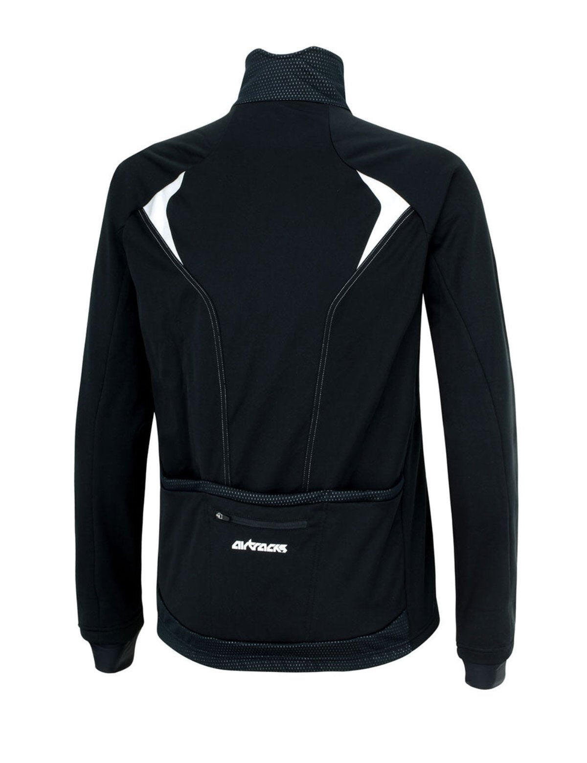 Herren Winter Thermal Fahrradjacke Pro Team II Schwarz 2/4