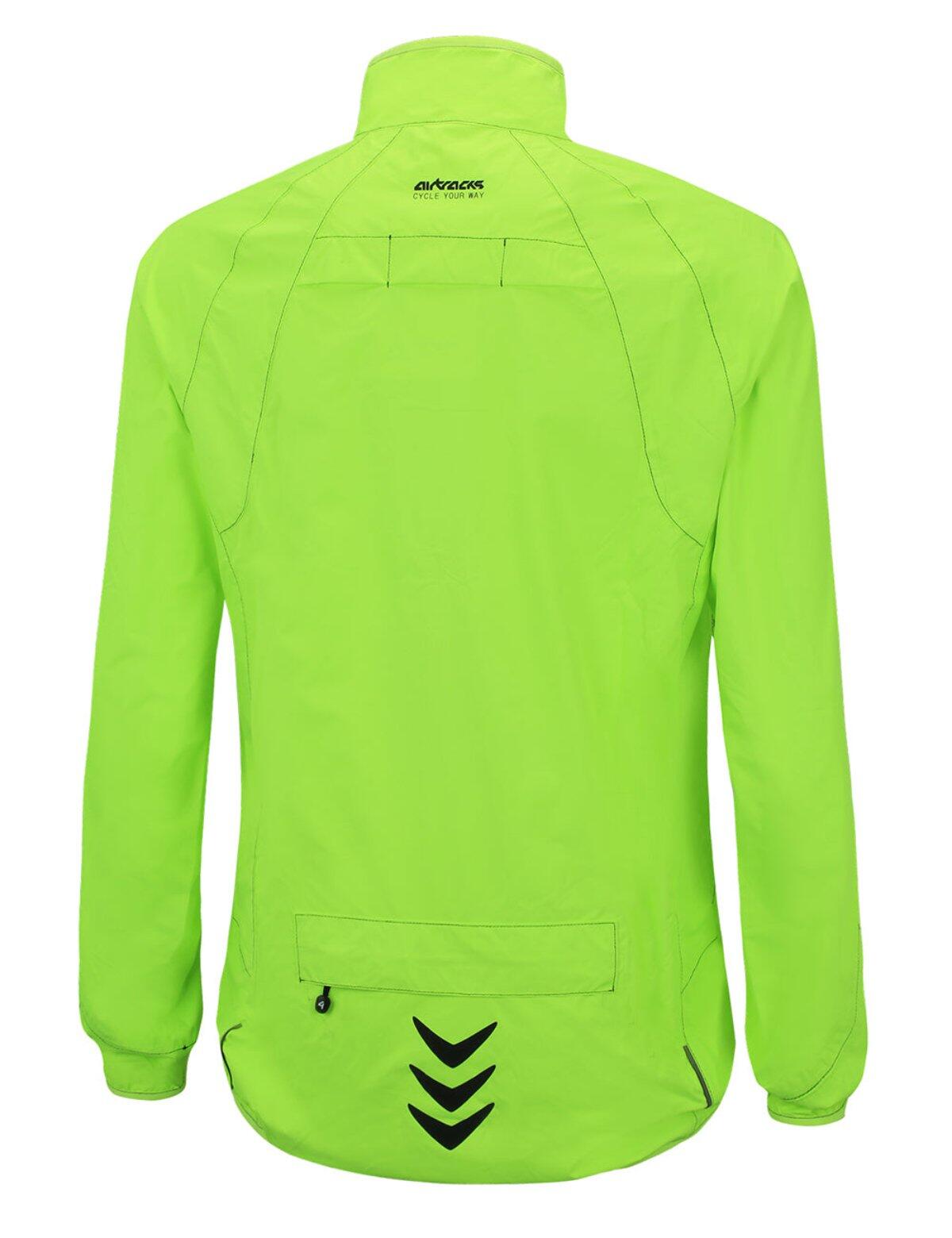 Herren Regenjacke - Fahrradjacke Comfort Line Neon 4/4