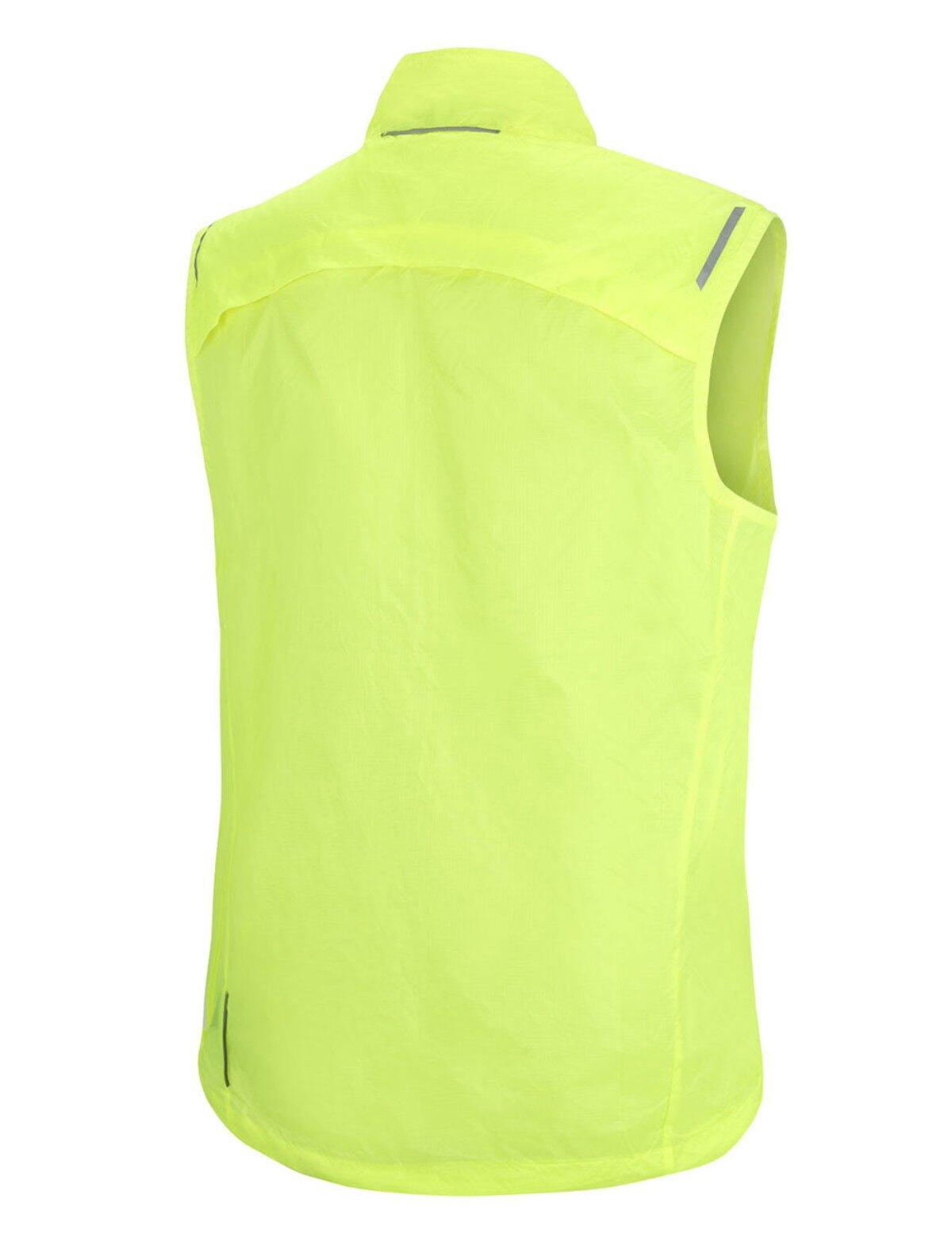 Herren Leichte Windweste Fahrradweste - Laufweste Comfort Line Neon 2/4