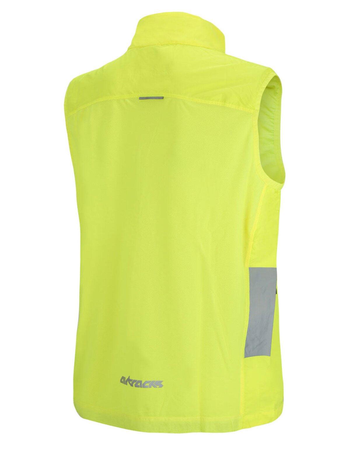 Herren Leichte Windweste Fahrradweste - Laufweste Pro Line Neon 2/4