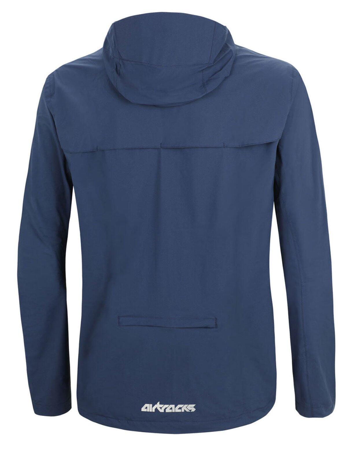 Herren Regenjacke - Fahrradjacke mit Kapuze Pro Line Navy Blau 2/4