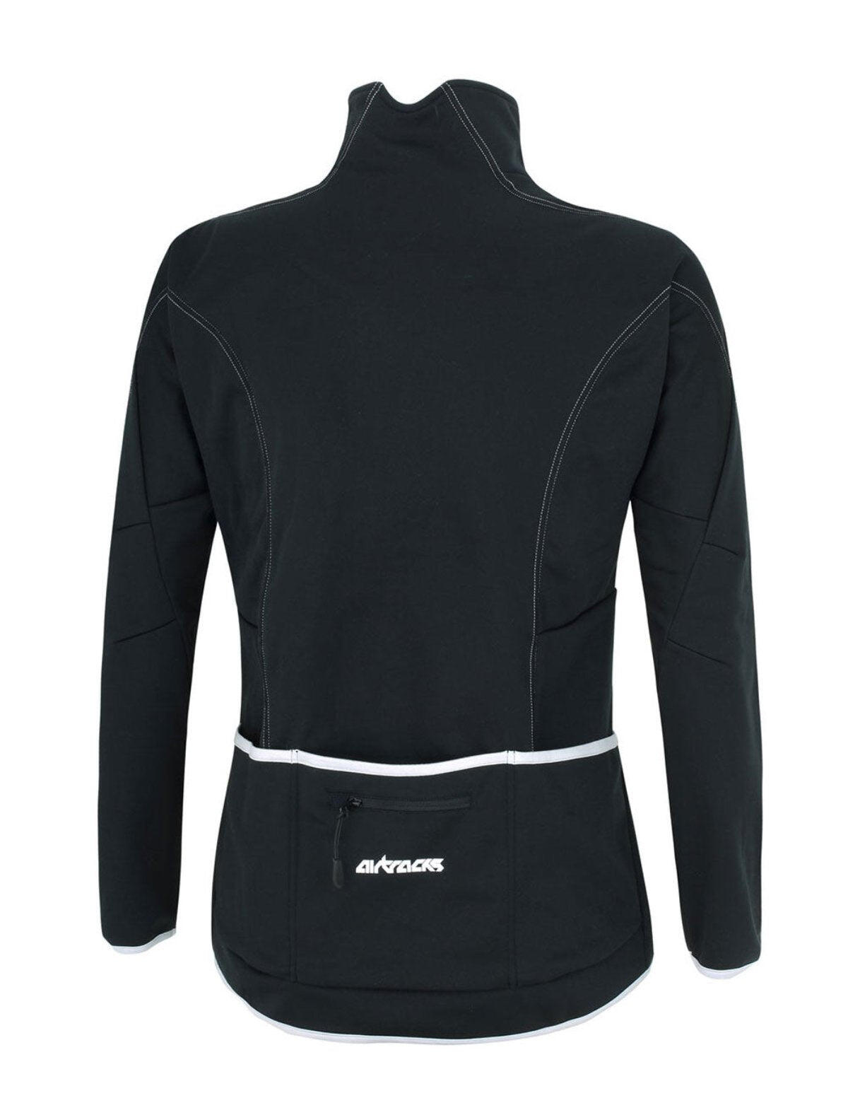 Herren Thermal Fahrradjacke Pro Line Schwarz Silber 2/4