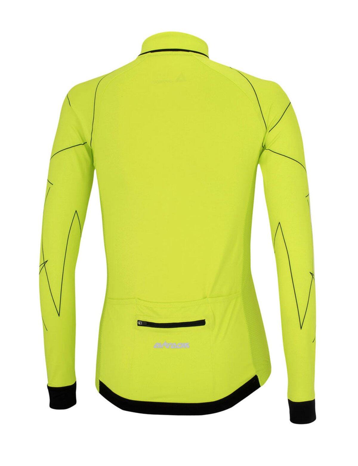 Herren Fahrradtrikot Langarm Pro Line Neon 4/4