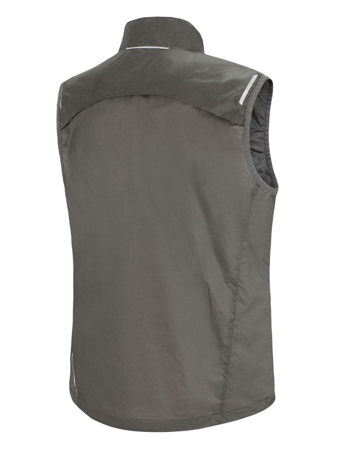 Herren Leichte Windweste Fahrradweste - Laufweste Comfort Line Grau 4/4
