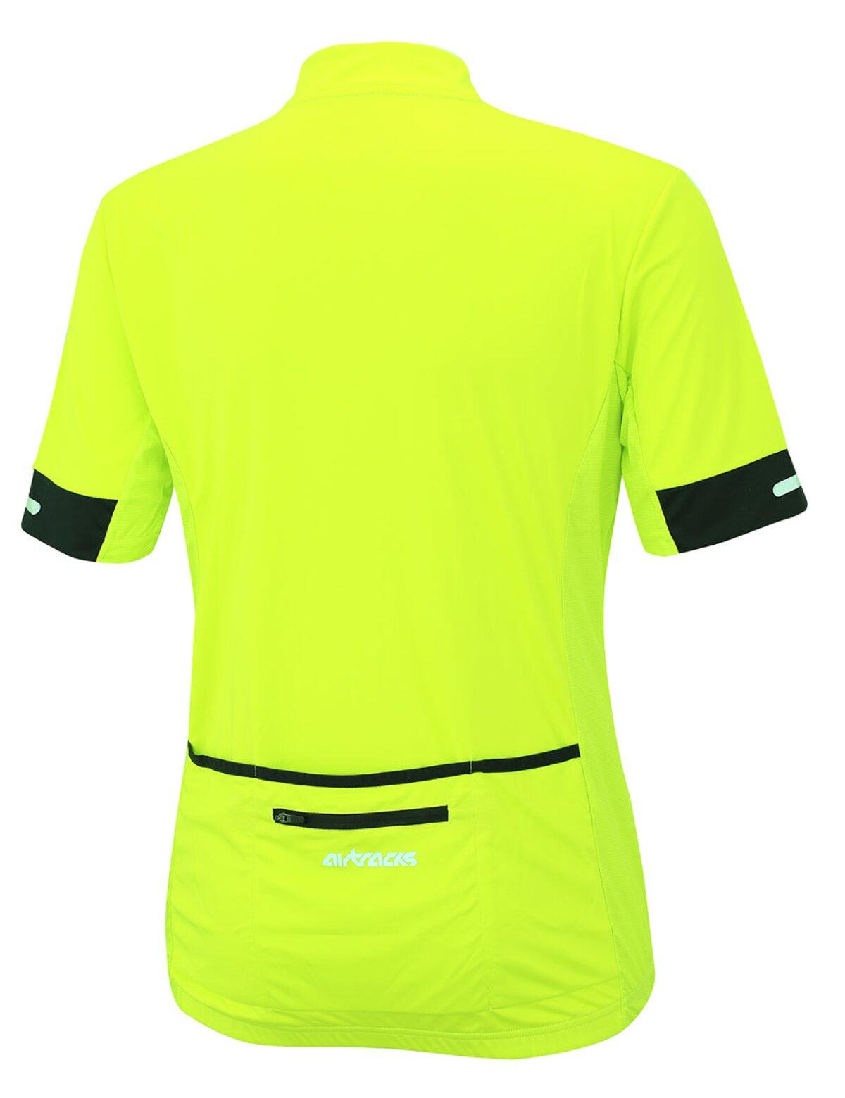 Herren Fahrradtrikot Kurzarm Radtrikot Pro Team Line II Neon 2/4