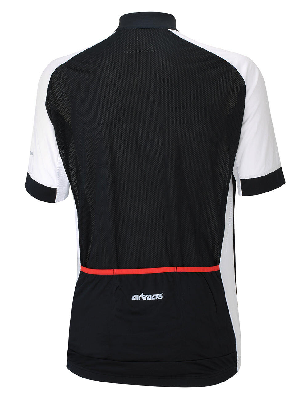 Herren Fahrradtrikot Kurzarm Radtrikot Pro Line Schwarz Weiss 2/4