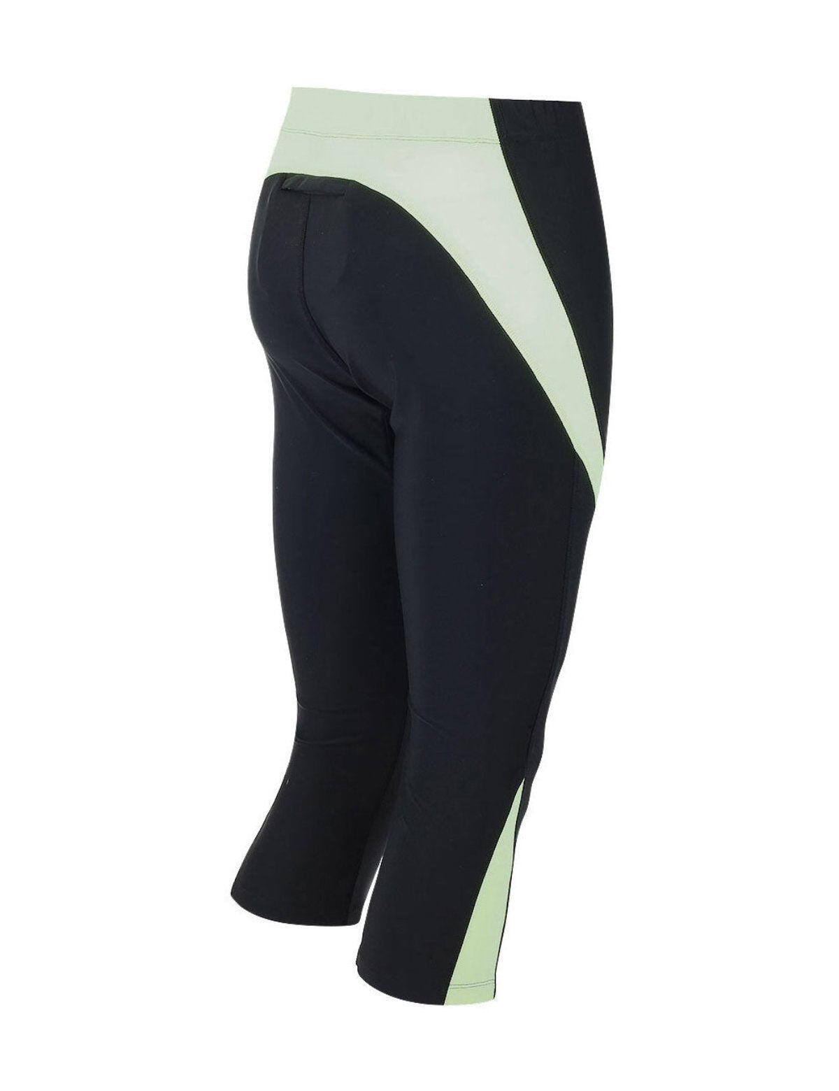 Herren Laufhose 3-4 Lang Pro Schwarz 2/4
