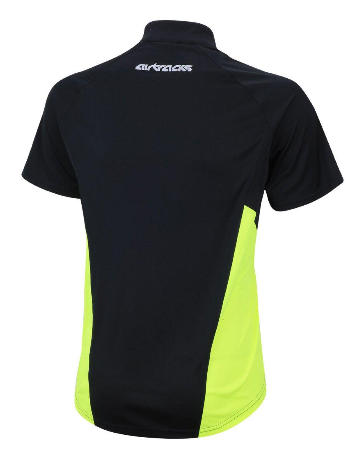 Herren Funktions Laufshirt Air-Tech Schwarz 2/4