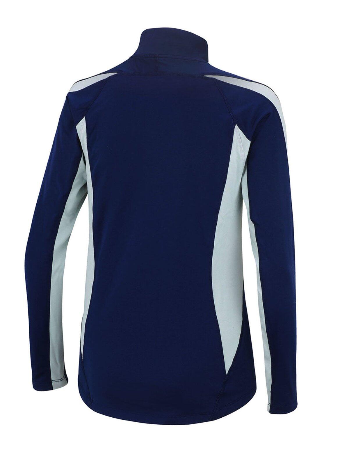 Damen Thermal Funktions Laufshirt Langarm Pro Blau 2/4