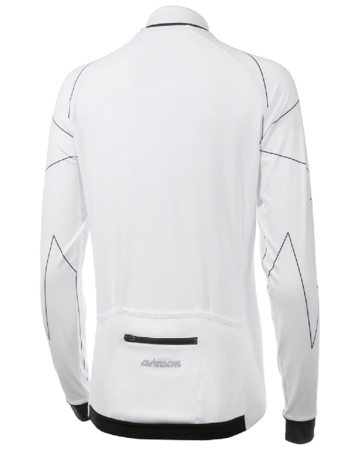 Herren Fahrradtrikot Langarm Pro Line Weiss 2/4