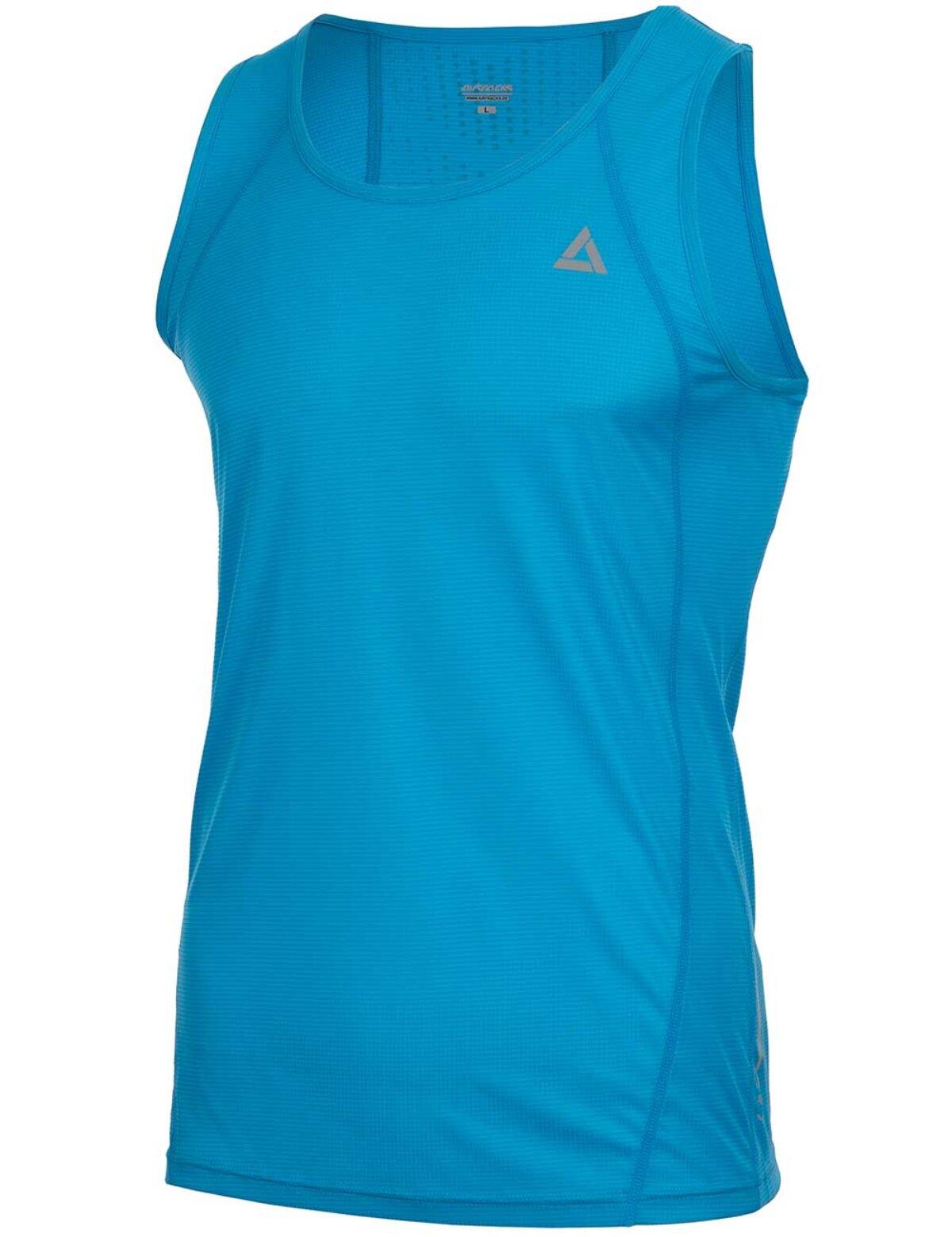 Laufshirt Ärmellos Tank-Top Comfort Line Blau 2/4