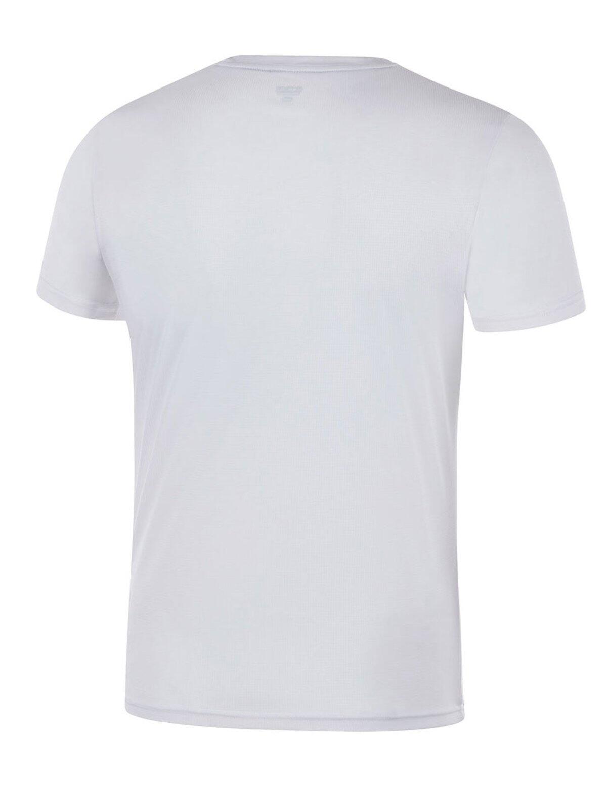 Herren Funktions Laufshirt Kurzarm Comfort Line Weiss 4/4