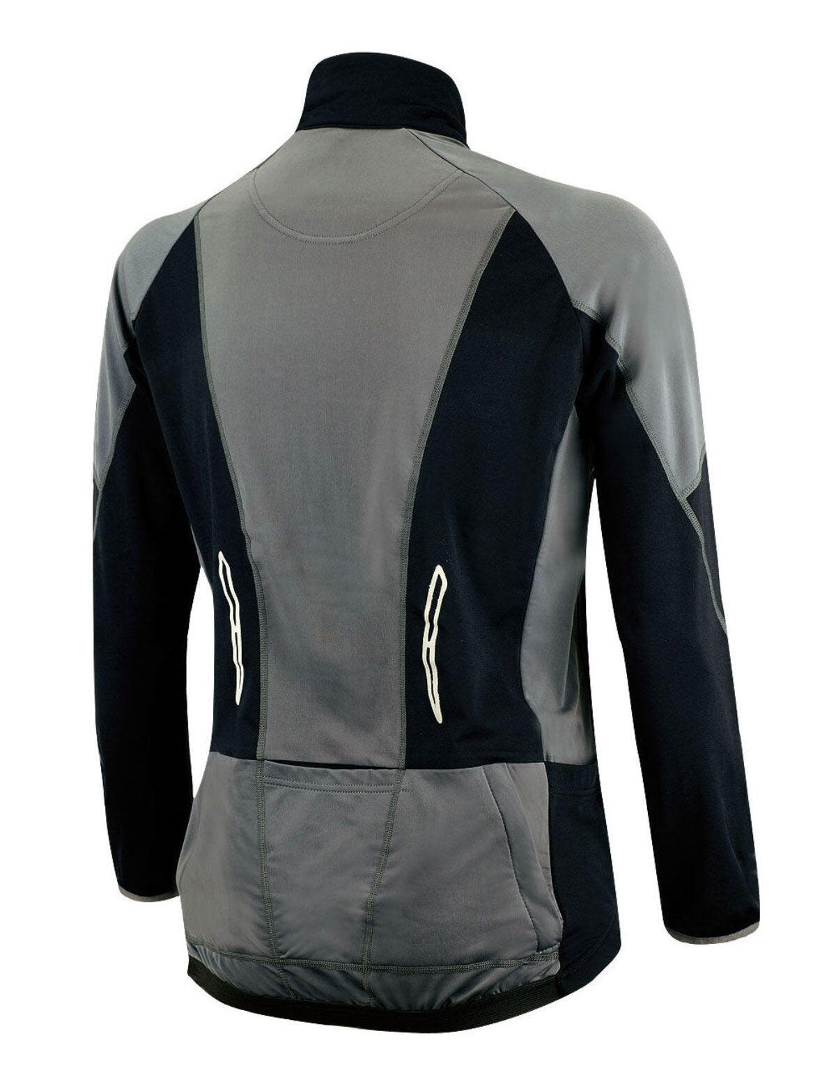 Herren Winter Thermalradtrikot Pro-T – Fahrradtrikot Langarm mit Fleece Schwarz 2/4