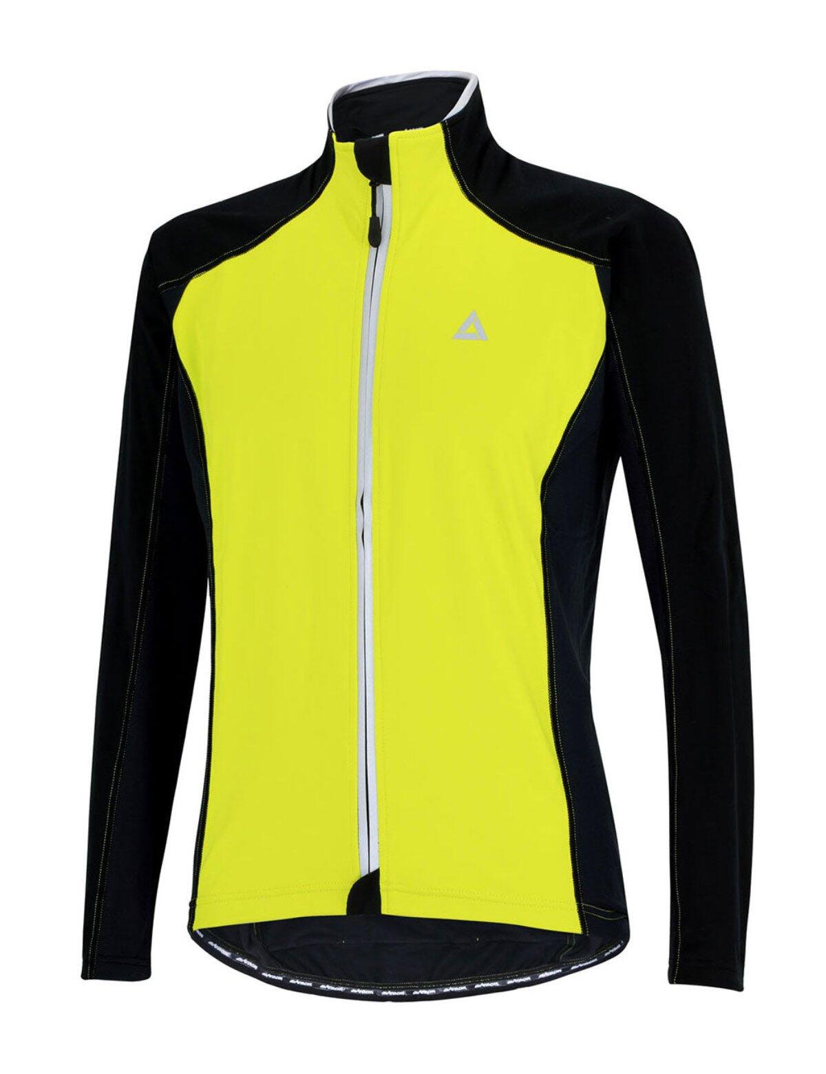 Herren Thermal Fahrradjacke Comfort Line Schwarz Neon 2/4