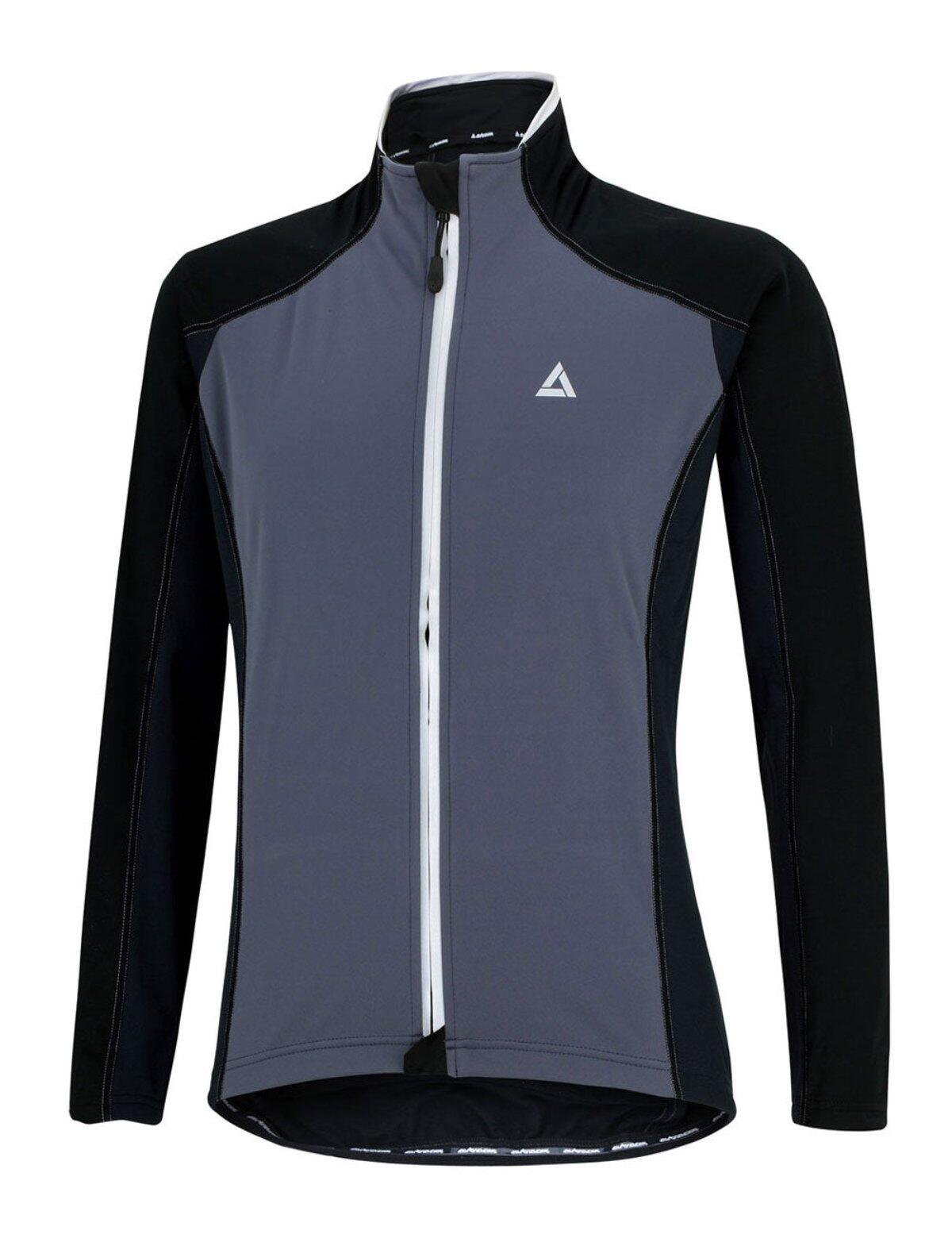 Herren Thermal Fahrradjacke Comfort Line Schwarz Grau 2/4