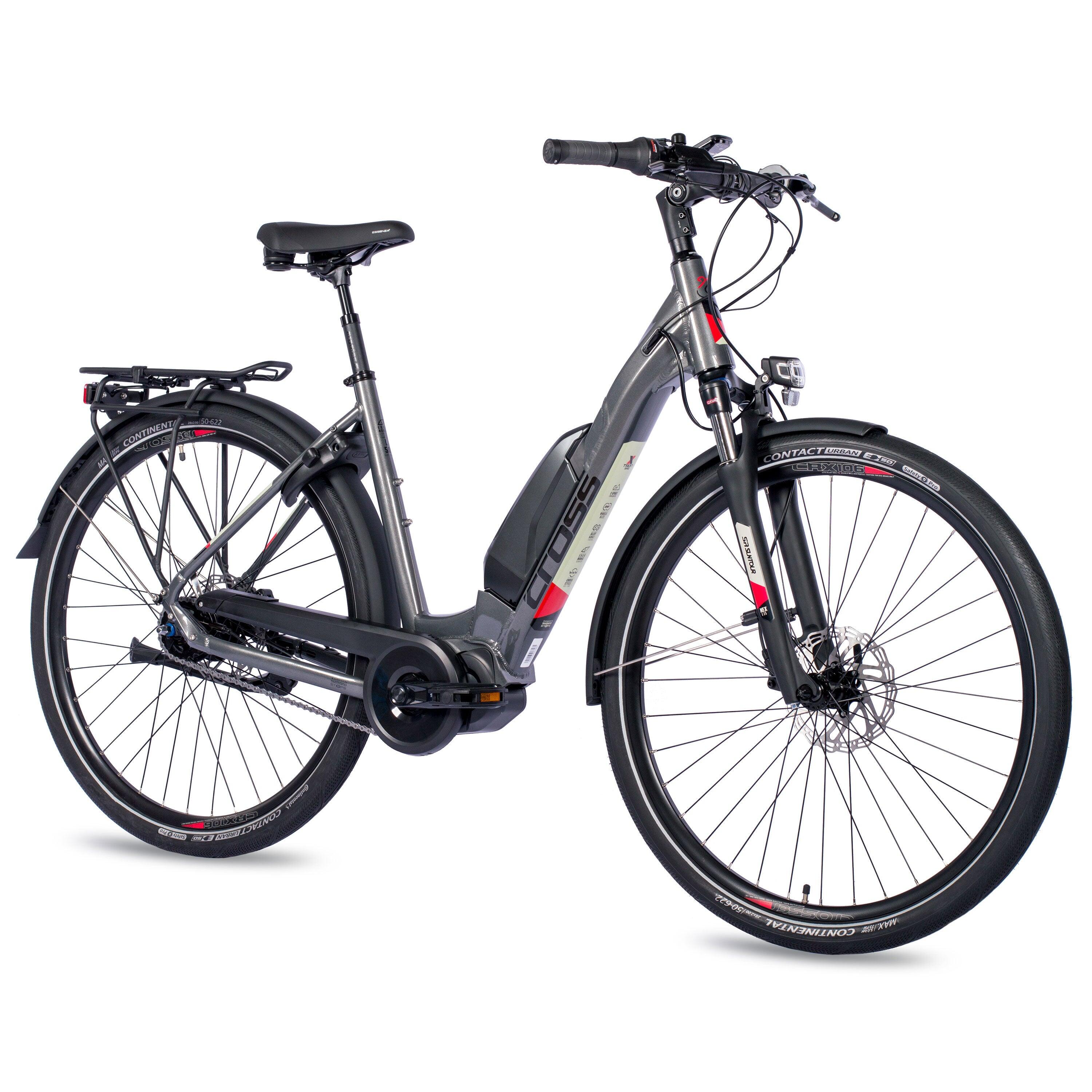 E-bike City Bike 28 Zoll Elops 120e Schwarz 28 Zoll E-Bike City Fahrrad LS WAVE X-Tron SR2 SHIMANO STеPS E-5000