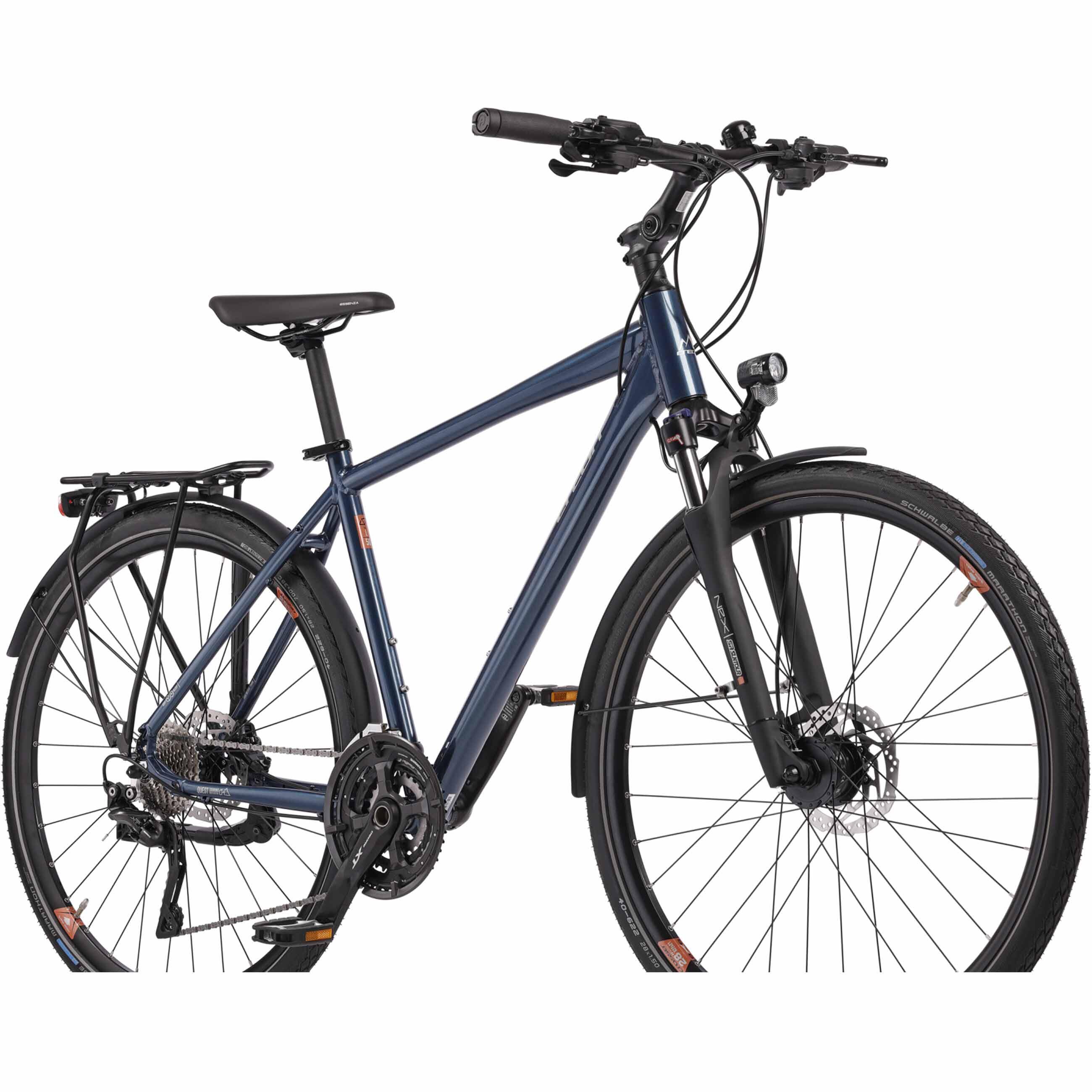 28" heren trekkingfiets QUEST DB GENT Shimano 30-versnellingen DEORE XT RD-T8000 2/4