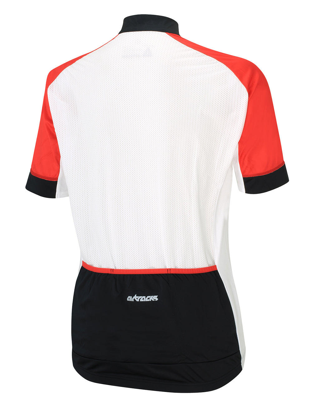 Herren Fahrradtrikot Kurzarm Radtrikot Pro Line Weiss Rot Schwarz 4/4