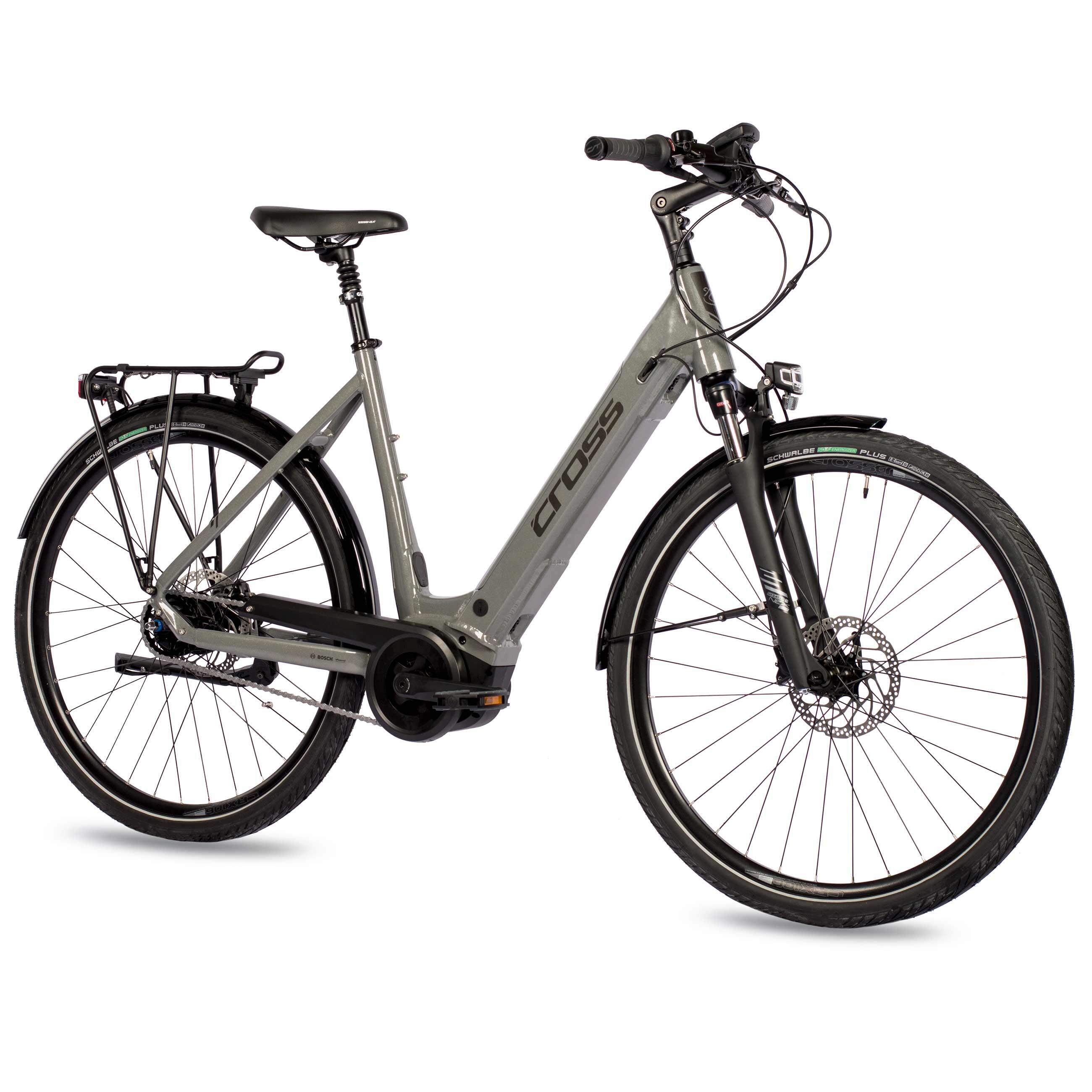 Airtracks E-Bike Herren Trekking - Bosch Performance LINE, 625Wh Akku, 9-Gang Shimano