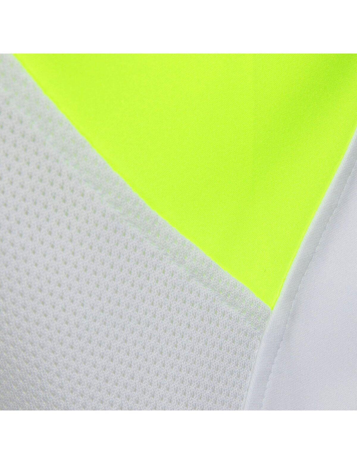 Laufshirt Ärmellos Tank-Top Pro Line Weiss-Neon 3/4