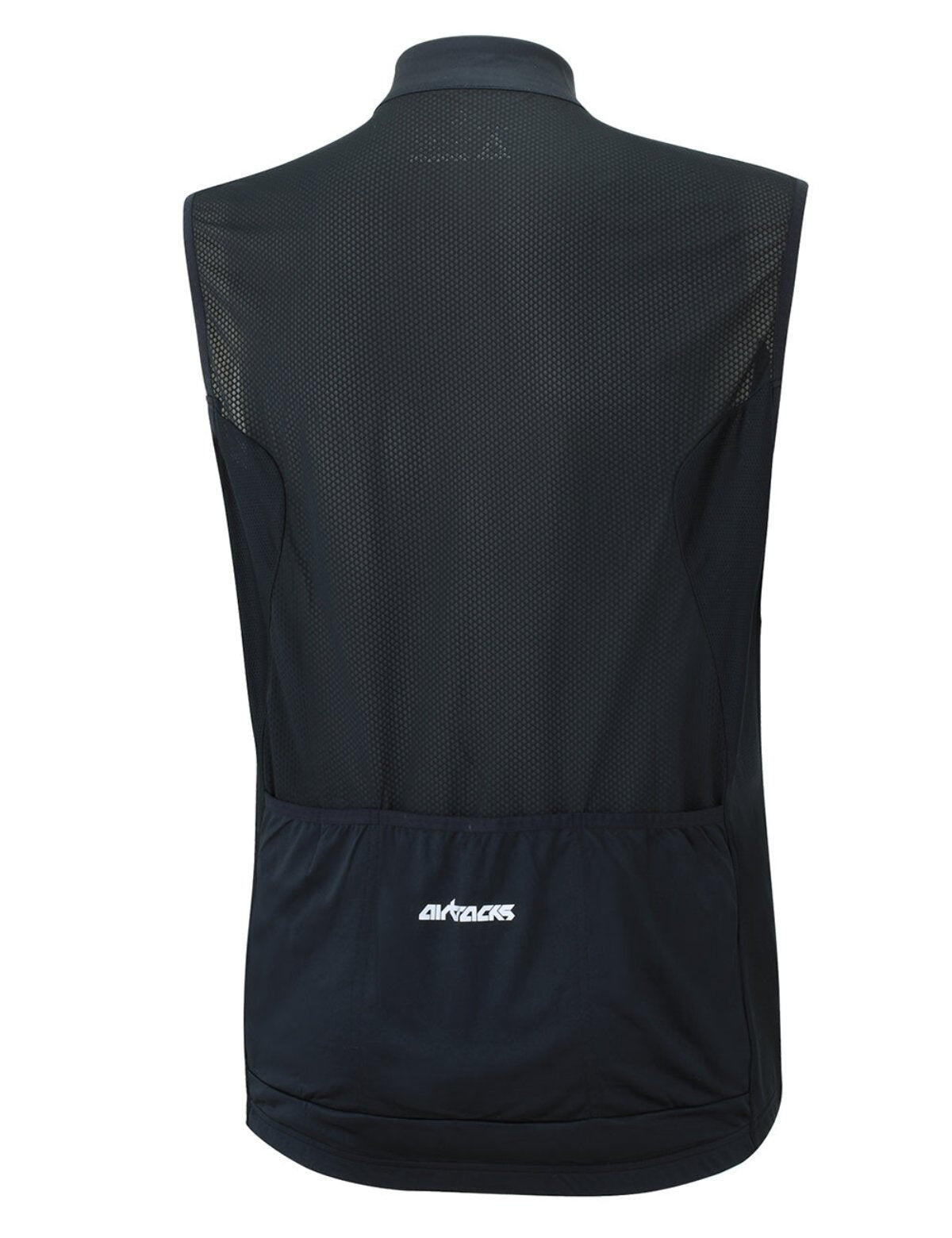 Herren Fahrradtrikot Kurzarm Radtrikot Ärmellos Comfort Line Schwarz 4/4