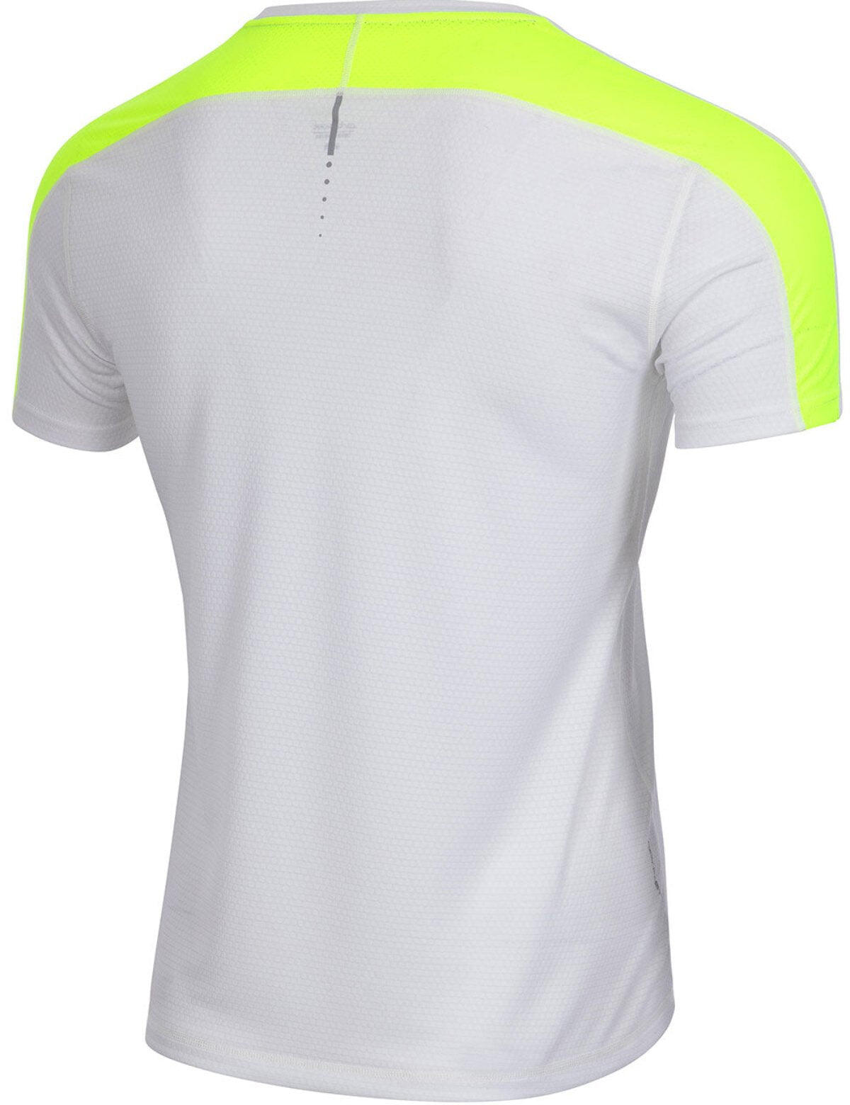 Herren Funktions Laufshirt Kurzarm Pro Line Weiss Neon 4/4