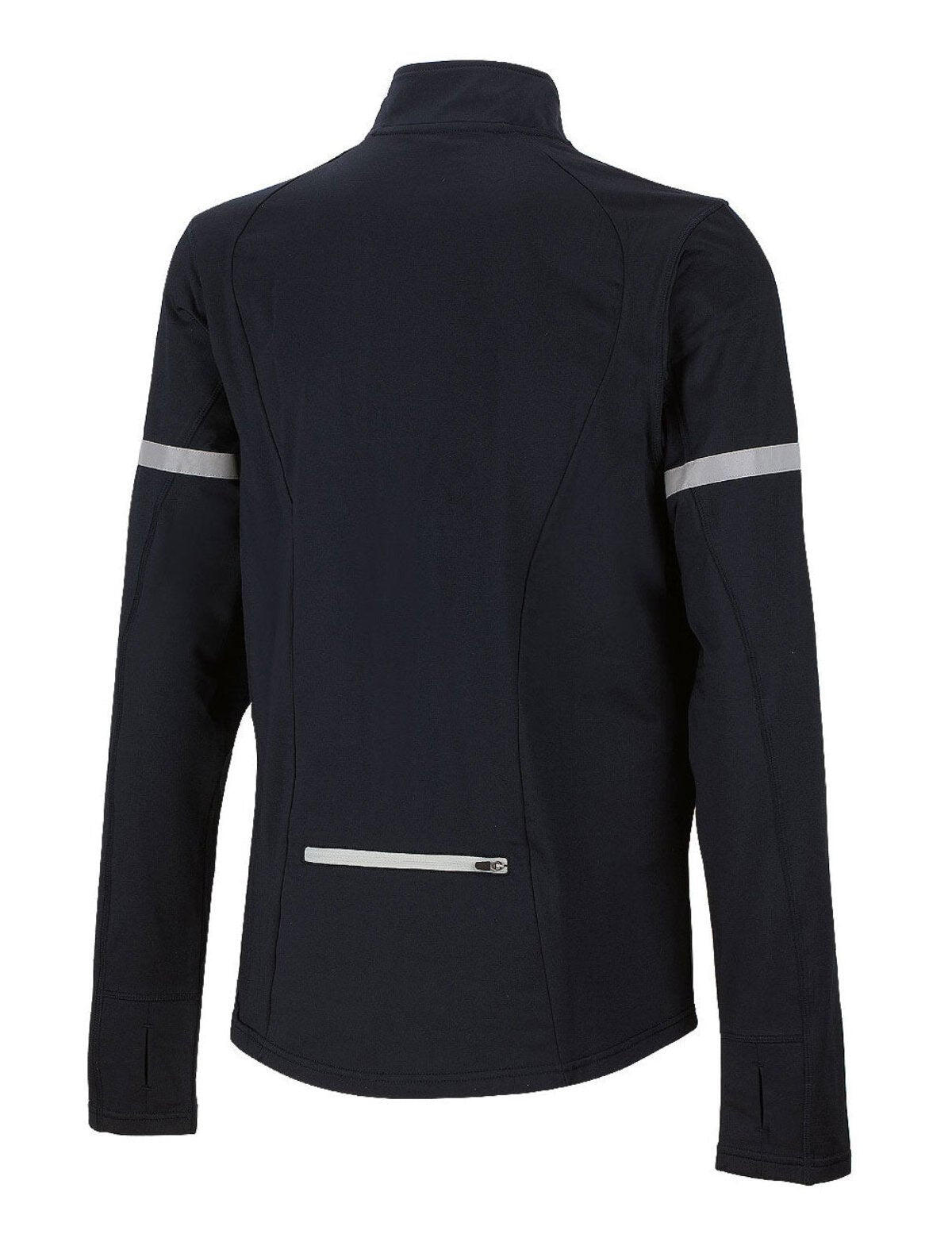Herren Thermal Fahrradtrikot - Laufshirt Langarm Schwarz 2/4