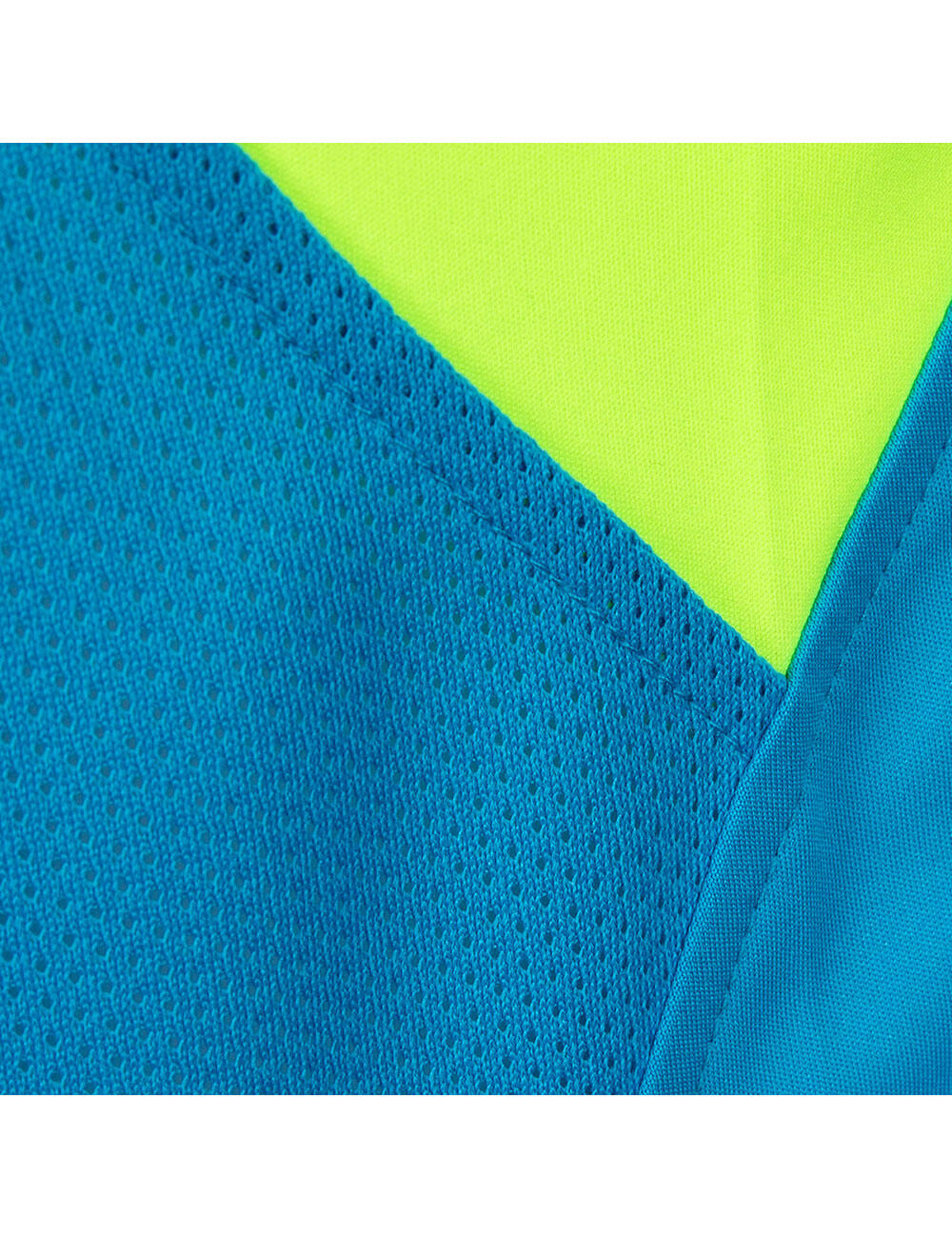 Laufshirt Ärmellos Tank-Top Pro Line Blau-Neon 3/4