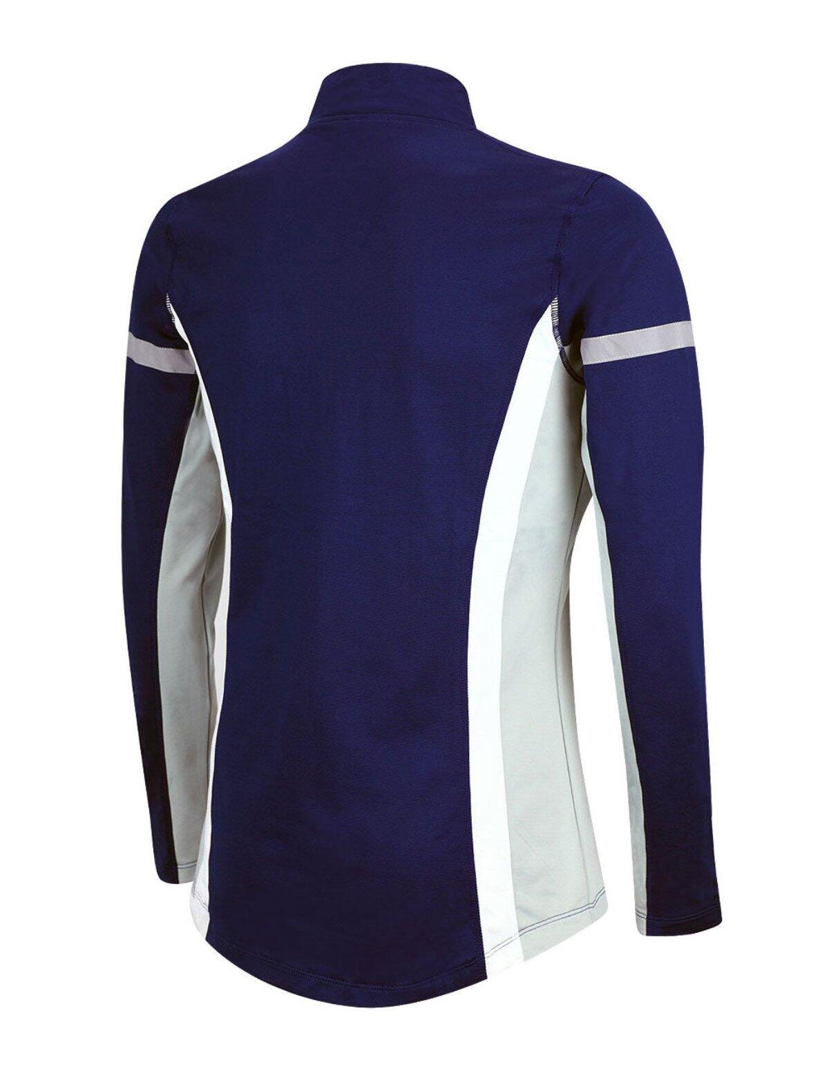 Herren Thermo Laufshirt Langarm Blau 2/4