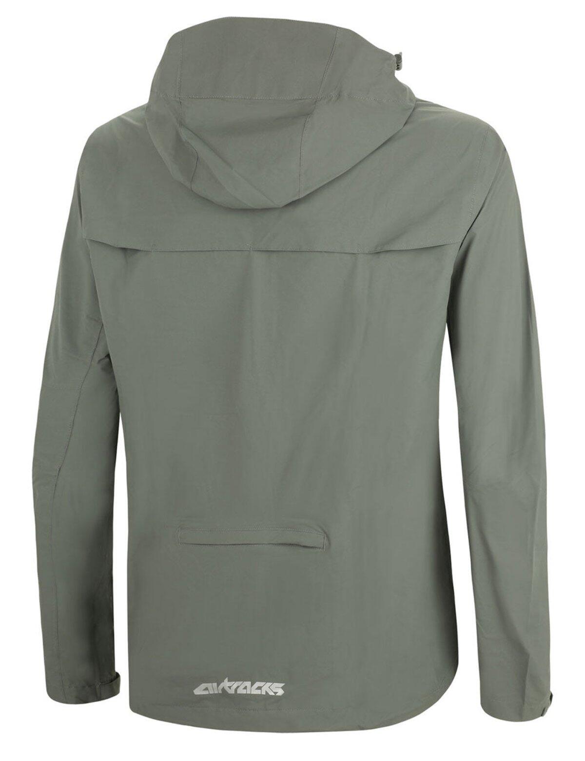 Herren Regenjacke - Fahrradjacke mit Kapuze Pro Line Grau 2/4