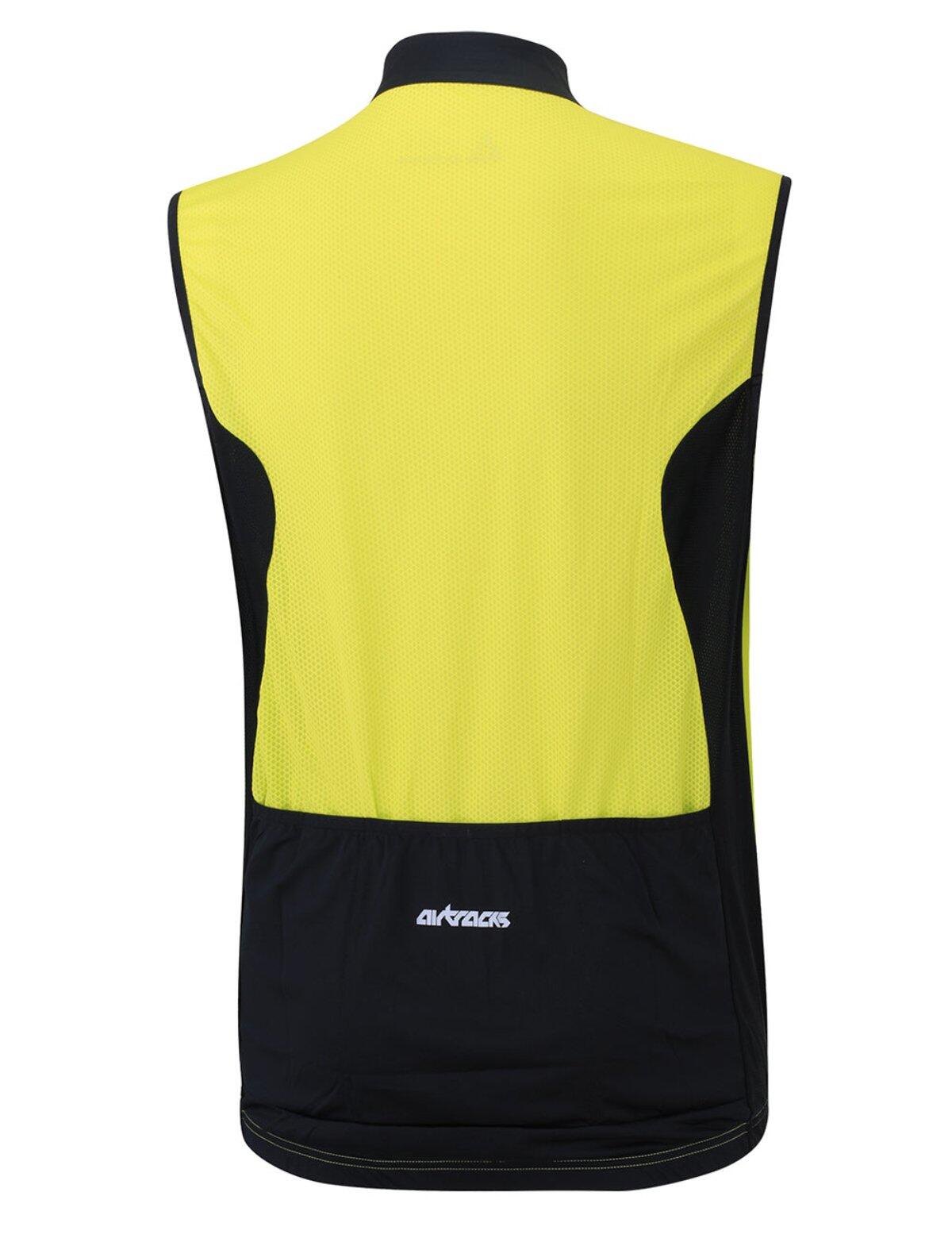 Herren Fahrradtrikot Kurzarm Ärmellos Comfort Line Neon Schwarz 4/4