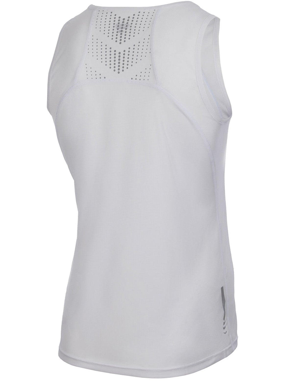 Laufshirt Ärmellos Tank-Top Comfort Line Weiss 2/4