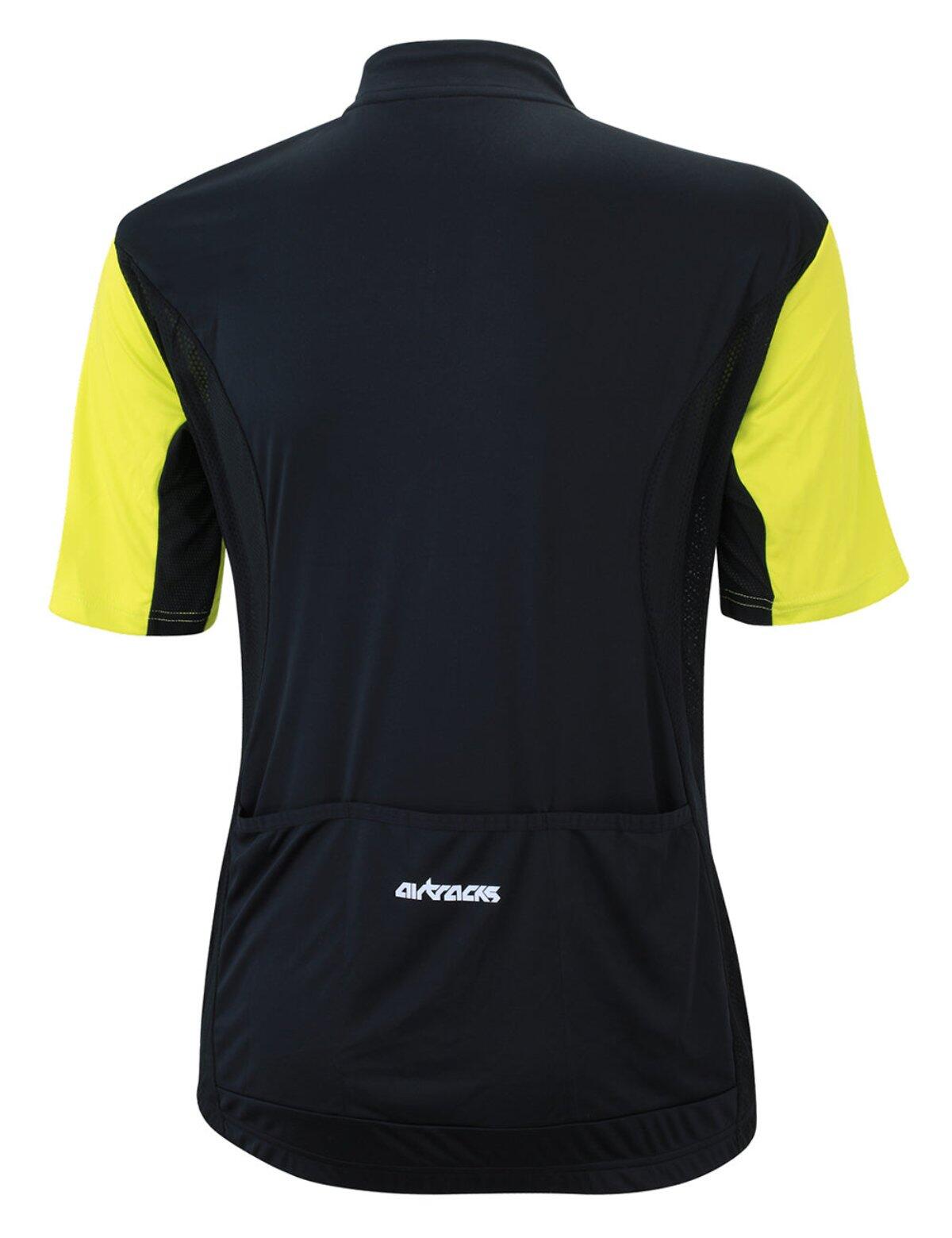 Herren Fahrradtrikot Kurzarm Radtrikot Pro Line II Schwarz Neon 4/4