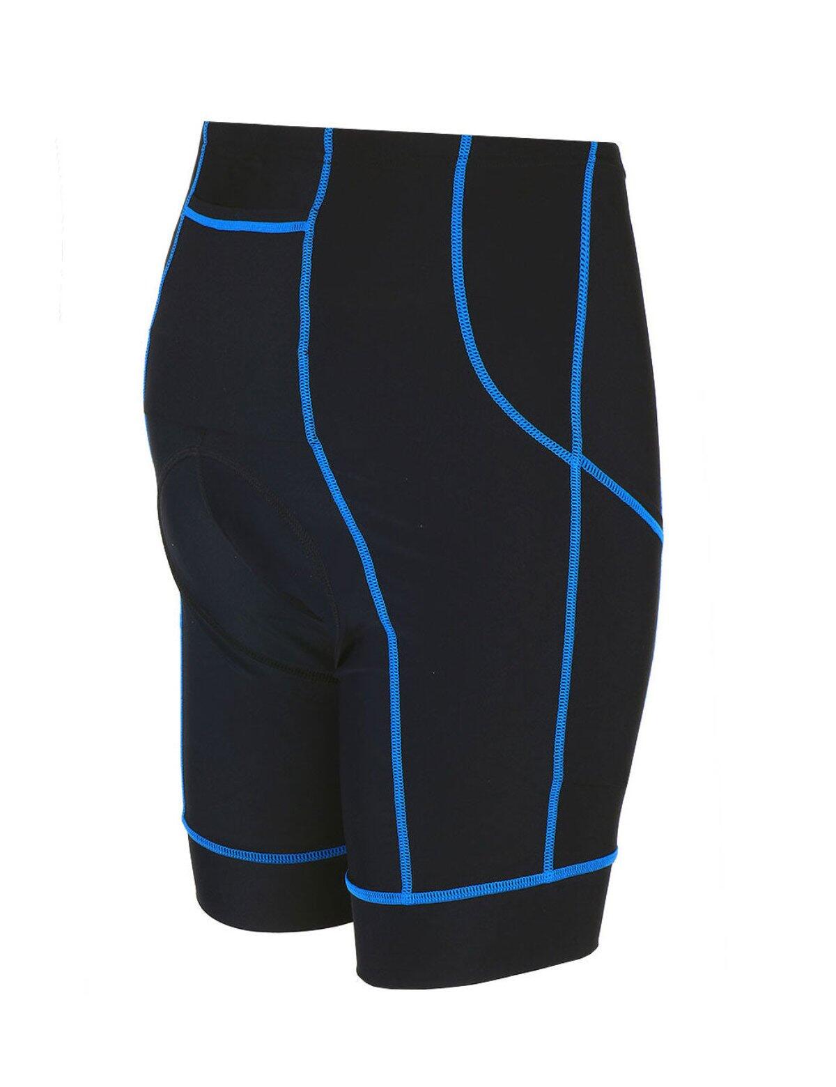 Herren Fahrradhose Kurz Radhose Pro Schwarz Blau 2/4