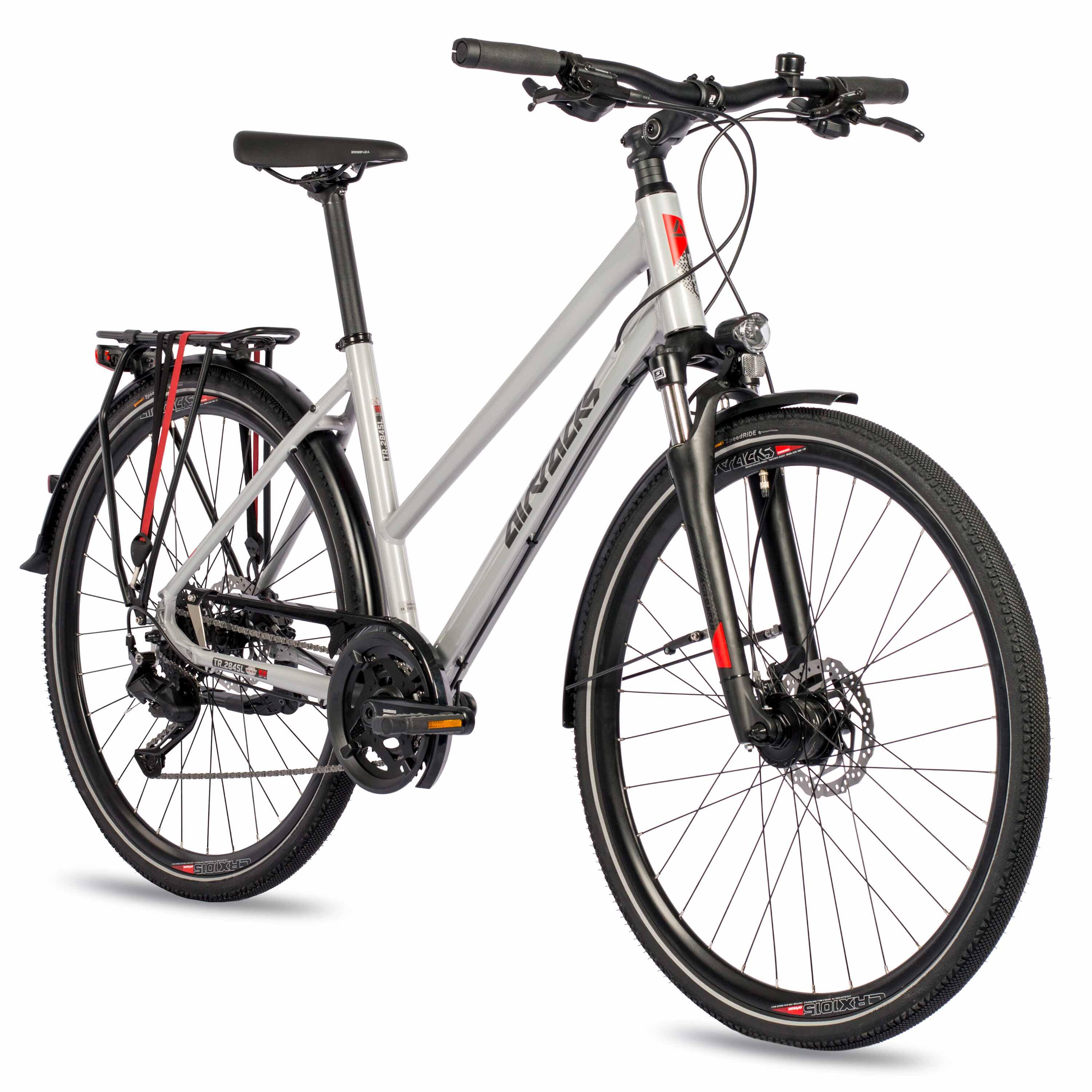 28" Damen Trekking Fahrrad TR.2845L Trekkingrad 2 x 9 GANG SHIMANO CUES 3/4