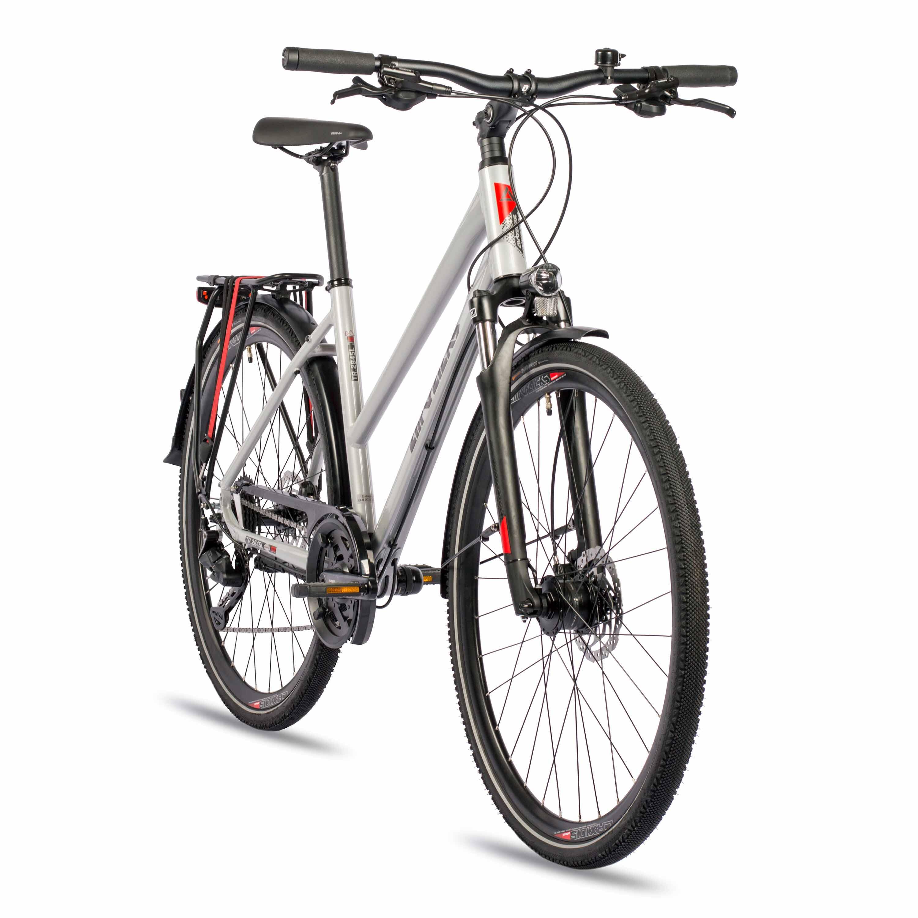 28" Damen Trekking Fahrrad TR.2845L Trekkingrad 2 x 9 GANG SHIMANO CUES 2/4