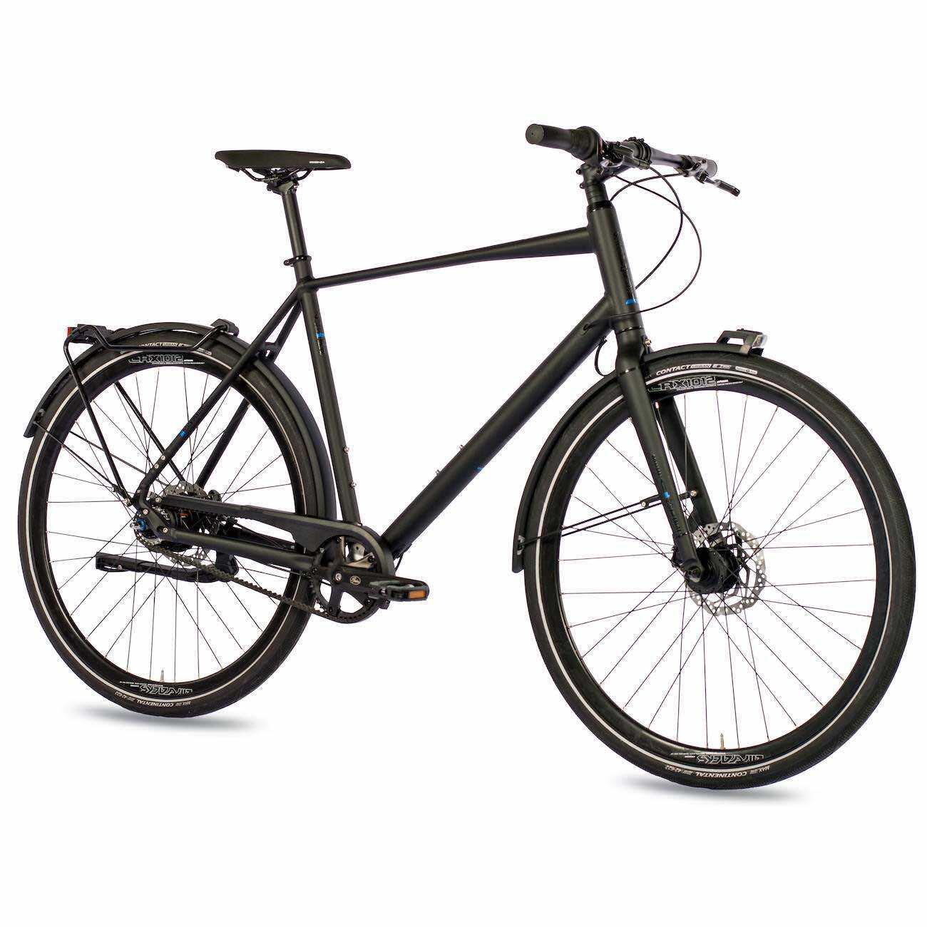28" heren urban bike UR.2880 trekkingfiets citybike GATES CARBON DRIVE Shimano 2/4