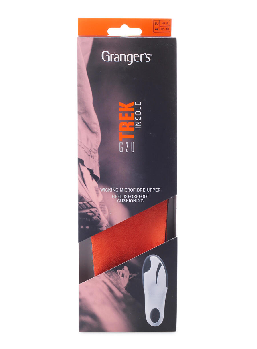 Plantilla Grangers G20 talla 45 espuma EVA de doble densidad Coolmax DermoDry 2/3