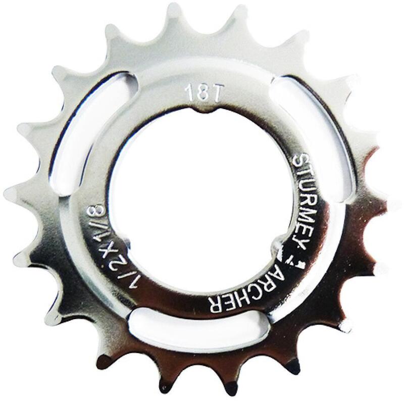 Pignon SturmeyArcher Sturmey Archer 18T 1 8 chrome continu