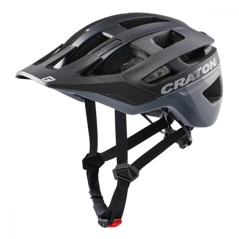 Kask rowerowy MTB AllRace, czarno-szary